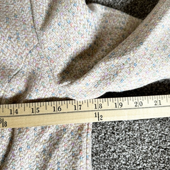 Cynthia Rowley Colorful Metallic Tweed Cropped Bolero Womens Blazer Size Small - Picture 11 of 14